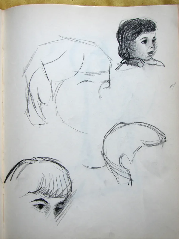 d sketchbook Leslie Waltham, MA 9x12