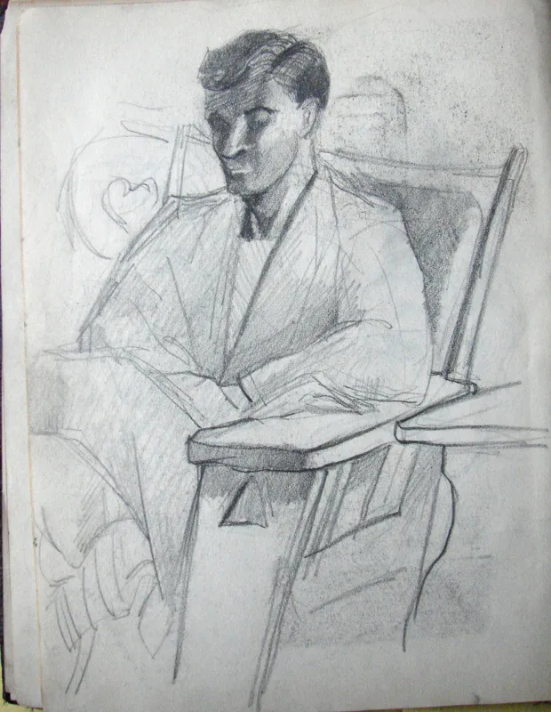 d sketchbook Sam at Syracuse 12x16