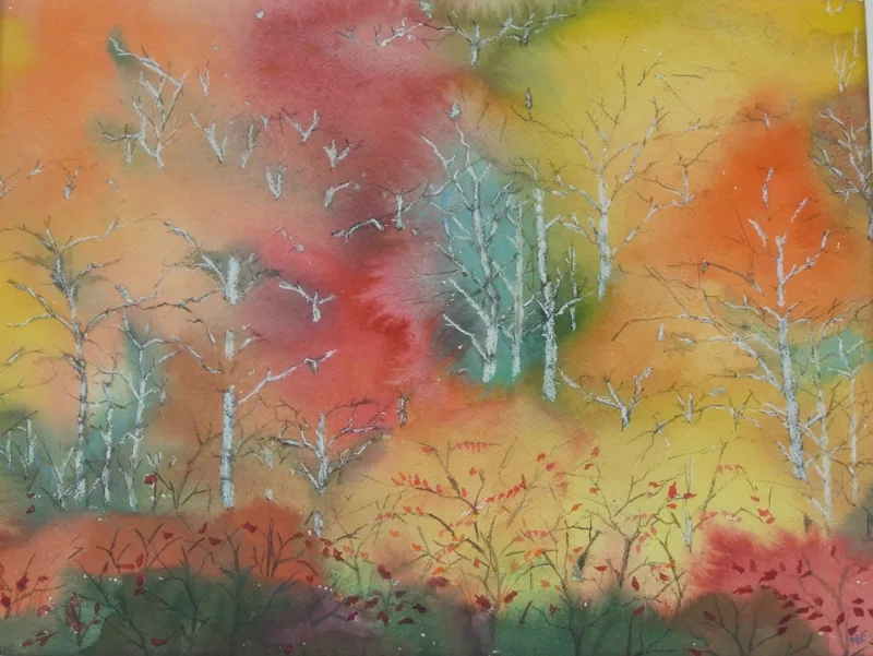 w Autumn Leaves 12x16
