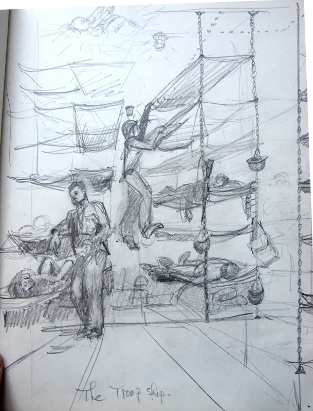 d sketchbook In the Hold  9x12