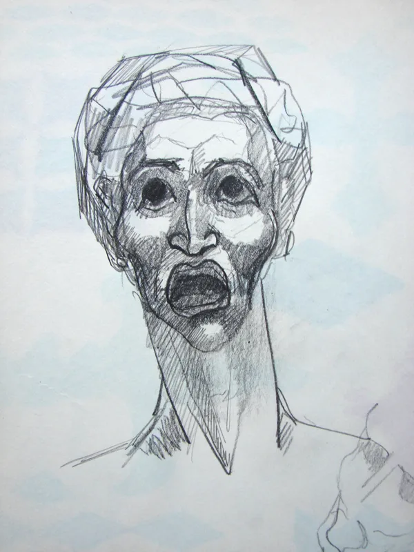 d sketchbook Woman 9x12