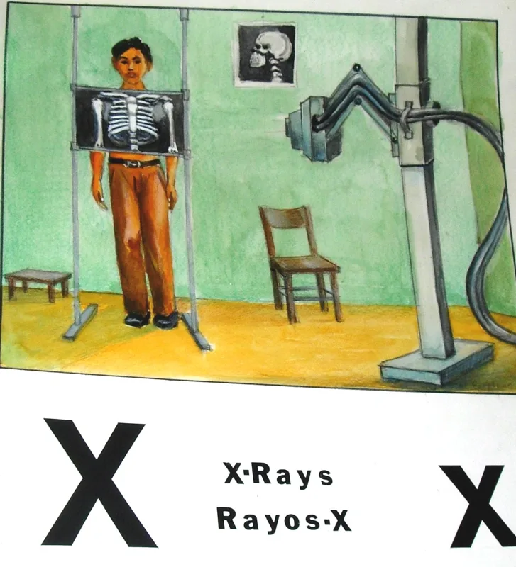 w alphabet x 11x14