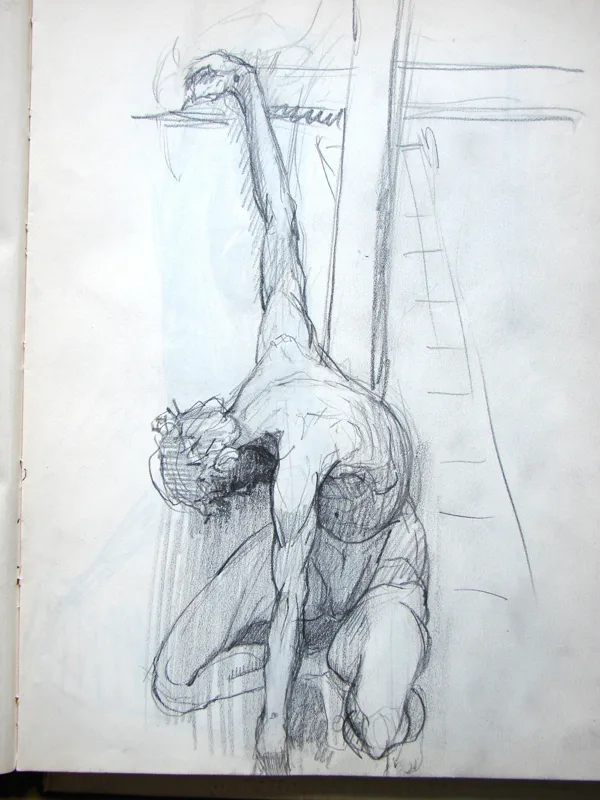 d sketchbook study for bronze 9x12
