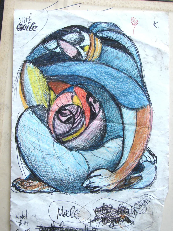 d sketchbook Abstract 2 12x16