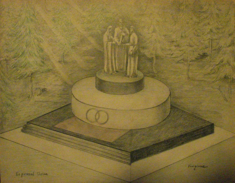 p Stigmatine Fathers' Shrine proposal rendering 18x24