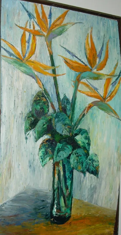oil Birds of Paradise 18x24