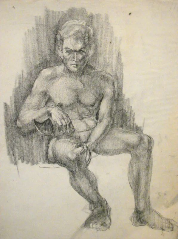 d nude man 2 18x24