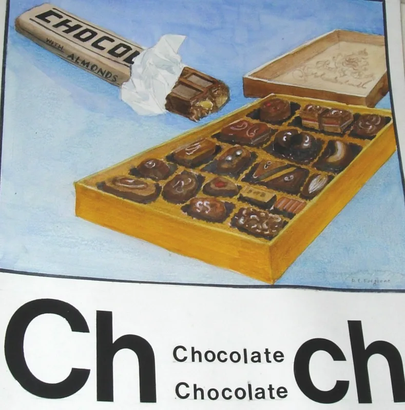 w alphabet ch 11x14