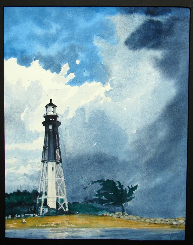 w Hillsboro Light, FL 16x20