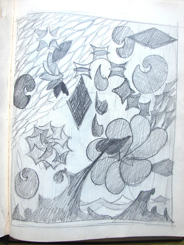 d sketchbook Flowers 9x12