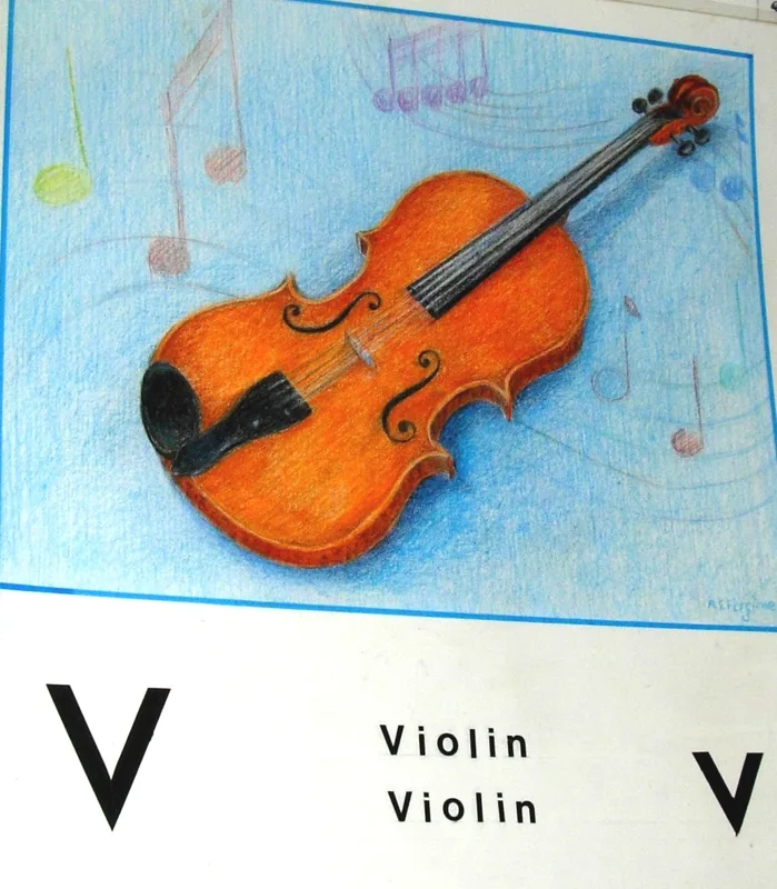 w alphabet v 11x14