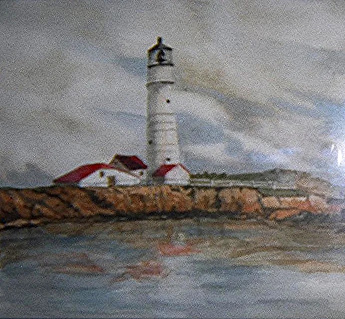 w Boston Light 16x20
