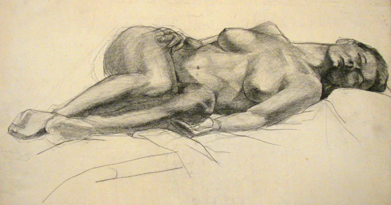 d nude Reclining 9x22