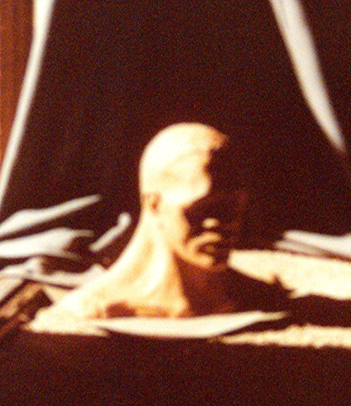 sculpture terra cotta head 12 in.