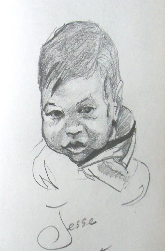 d sketchbook 1st Grandchild 1st Sketch 9x12
