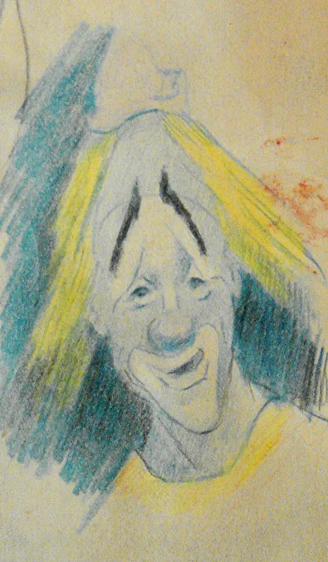 d Yellow Clown  9x14
