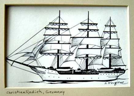 d Tall Ship 5x7