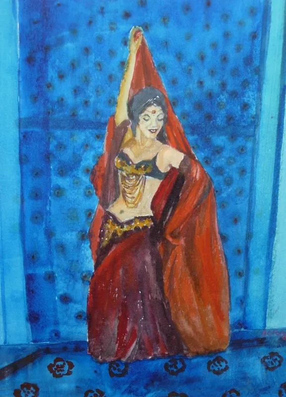 w mideastern dancers Tamalyn Dallal 11x14 2002