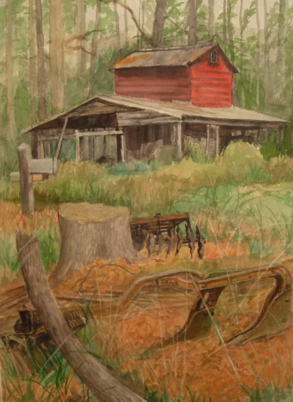 w Tobacco Barn N.C. 9x12