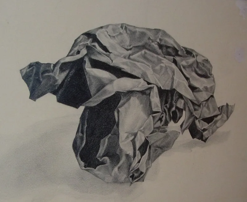 d Crumpled Paper 12x16