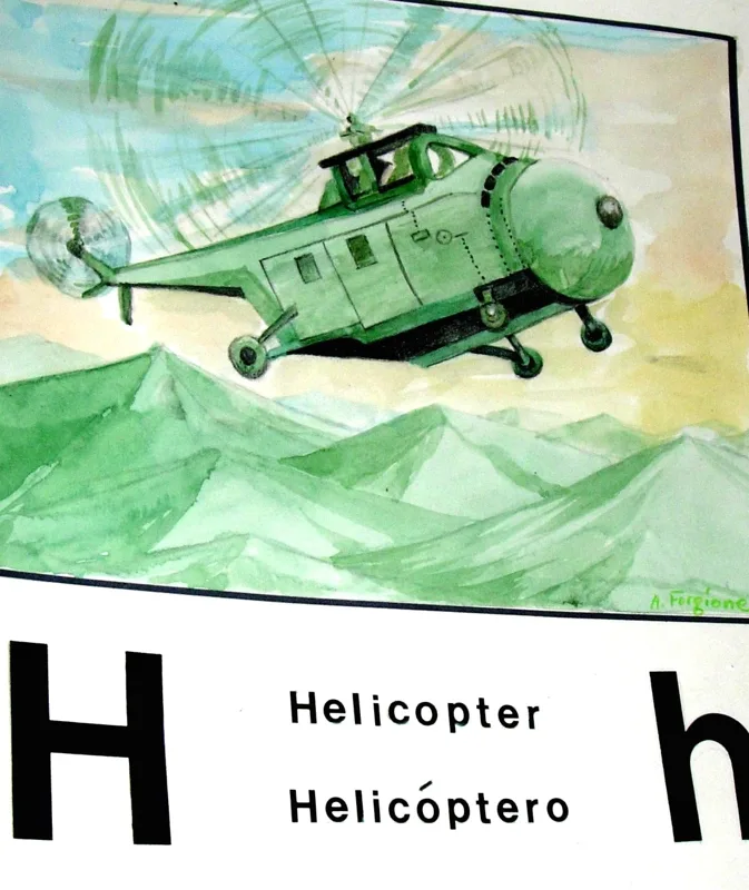 w alphabet h 11x14