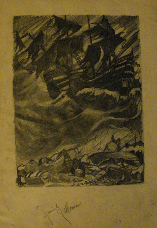 d Treasure Ships, The Hunt  9x12