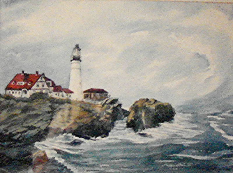 w Portland, ME lighthouse 10x16