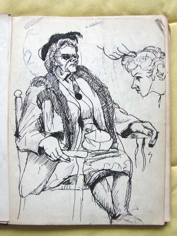 d sketchbook Plump, Placid and Patient 9x12