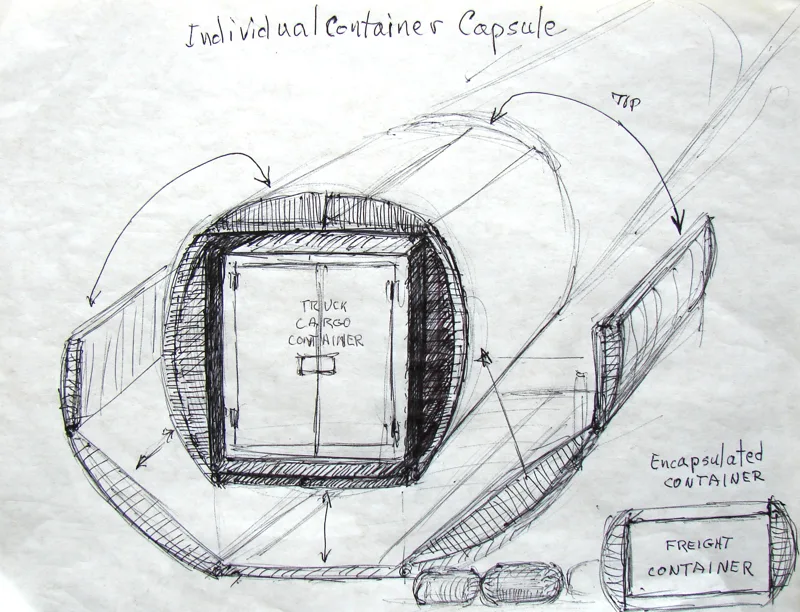 d sketch Long Distance Travel vacuum tube  9x12