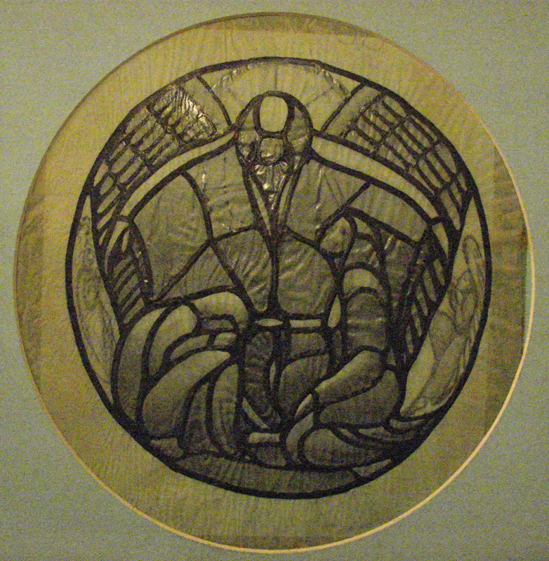 d study for stained glass  9 in. diameter