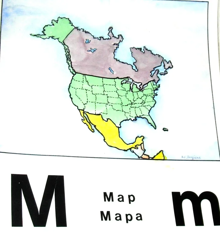 w alphabet m 11x14