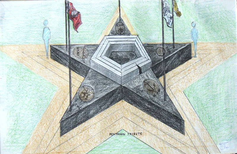 p World Trade Center proposal Pentagon Tribute 5 services Pe