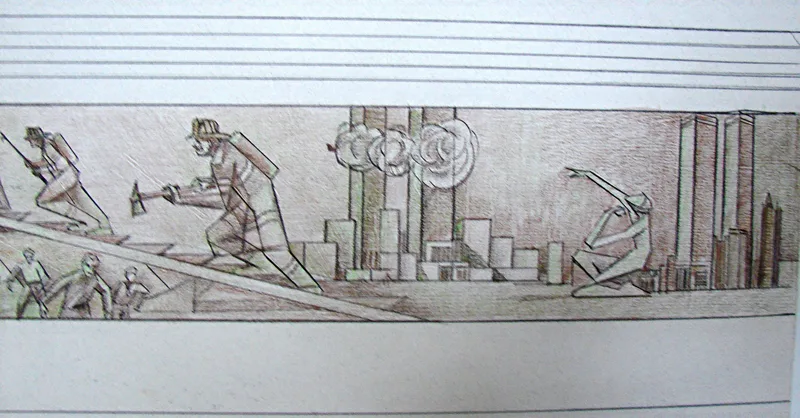 p W. T. C. proposal bronze relief 9