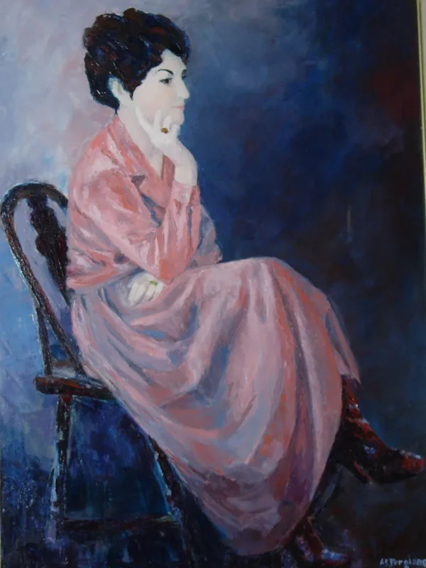 oil Leslie in Port Washington 28x36 1973