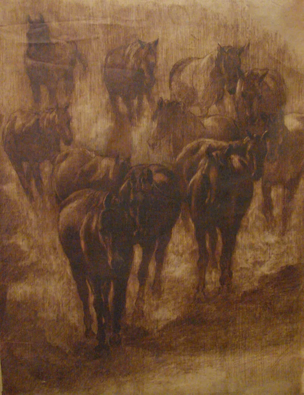 b Horses 18x22
