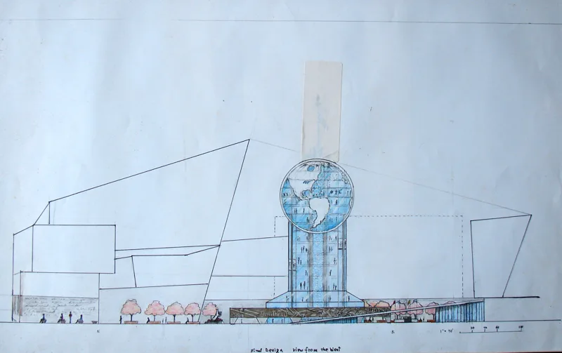 p World Trade Center proposal west view 30x40