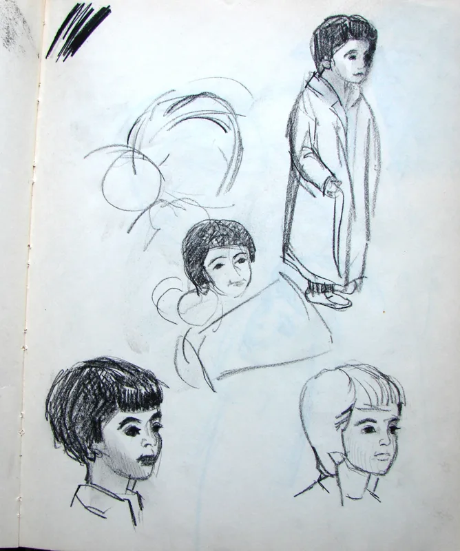 d sketchbook Leslie Waltham 9x12