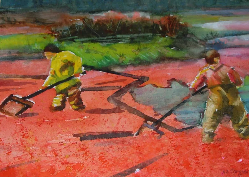 w Cranberry Harvest 16x20
