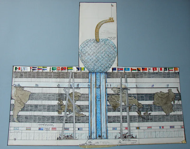 p World Trade Center proposal concept 5 cut away interior vi