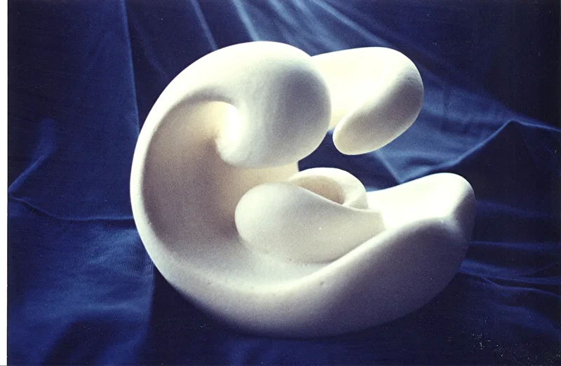 sculpture Mother and Child urethane foam 14 in.