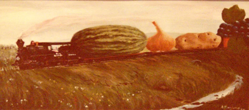 oil Gandolfo Produce Train 18x32
