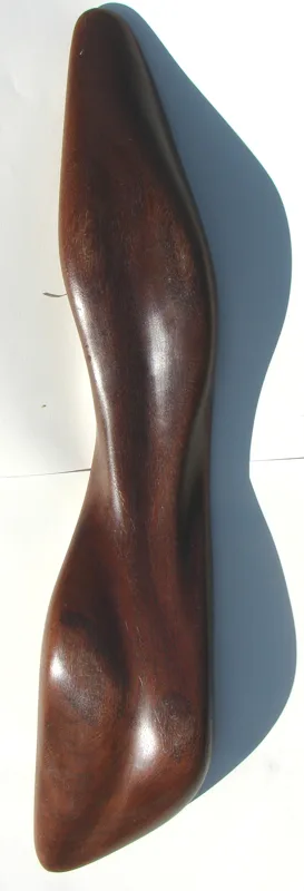 sculpture mahogany bowl underside  Woman 2x4x18 1954