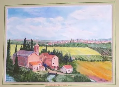 oil The Fields of Tuscany 12x18 2006