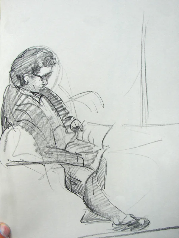d sketchbook Bus Depot 9x12