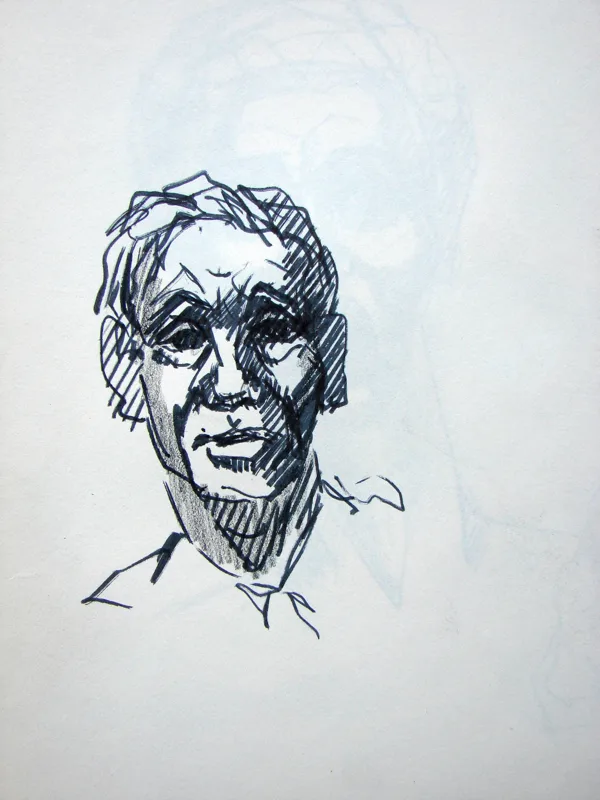 d sketchbook Man 9x12