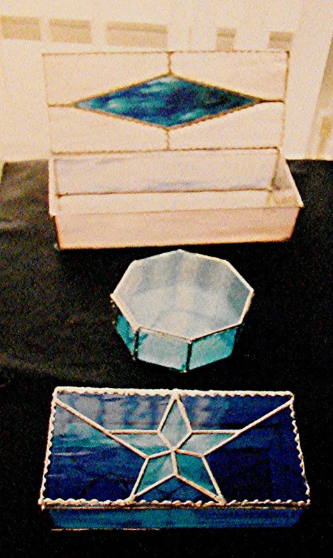 stained glass  jewel boxes