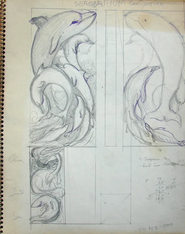 d sketchbook for sculptures  9x12