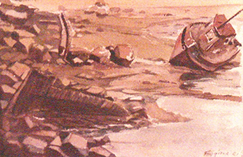 w Wrecked 9x12