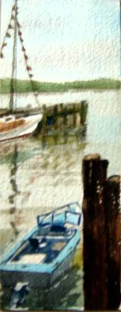 w Blue Boat 8x20