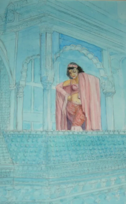 w mideastern dancers Parapet 11x14 2002
